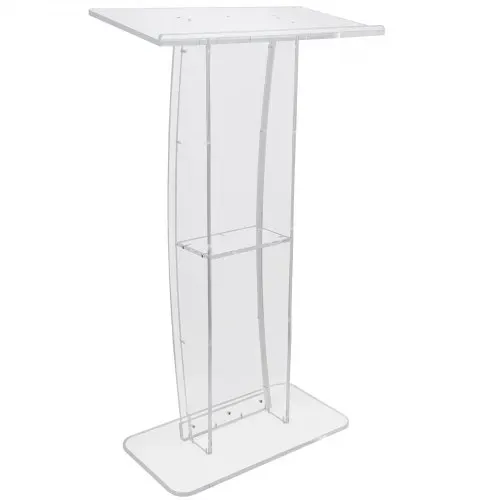 VEVOR Acryl-Podium, 1193,8 mm hoch, klarer Acryl-Podiumsständer mit breiter Lesefläche und Ablagefach, bodenstehende, klare Kanzeln aus Acryl für Kirche, Büro, Schule – Bild 10