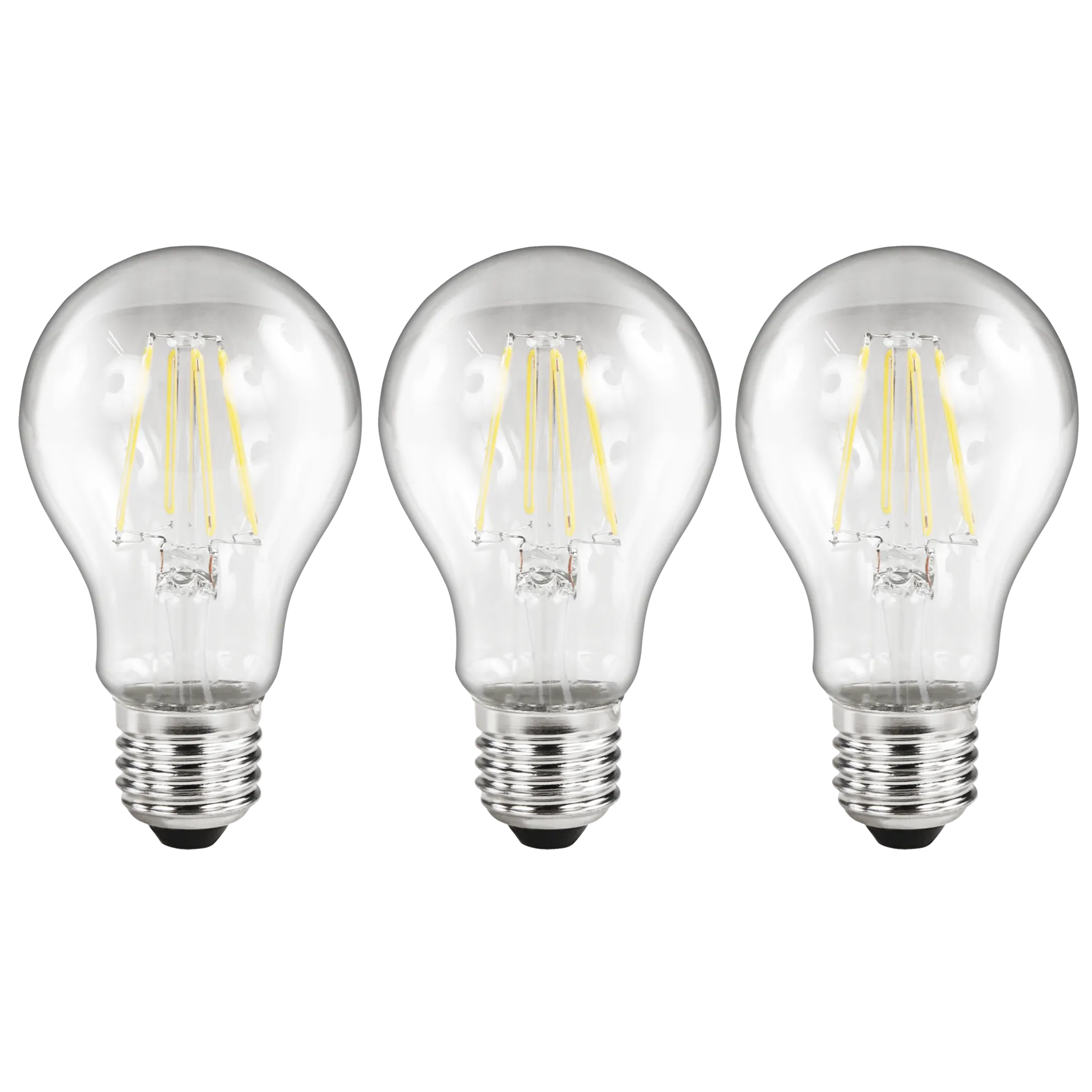 LED Filament Set McShine, 3x Glühlampe, E27, 2W, 200lm, warmweiß, klar LED Filament Set McShine, 3x Glühlampe, E27, 2W, 200lm, warmweiß, klar