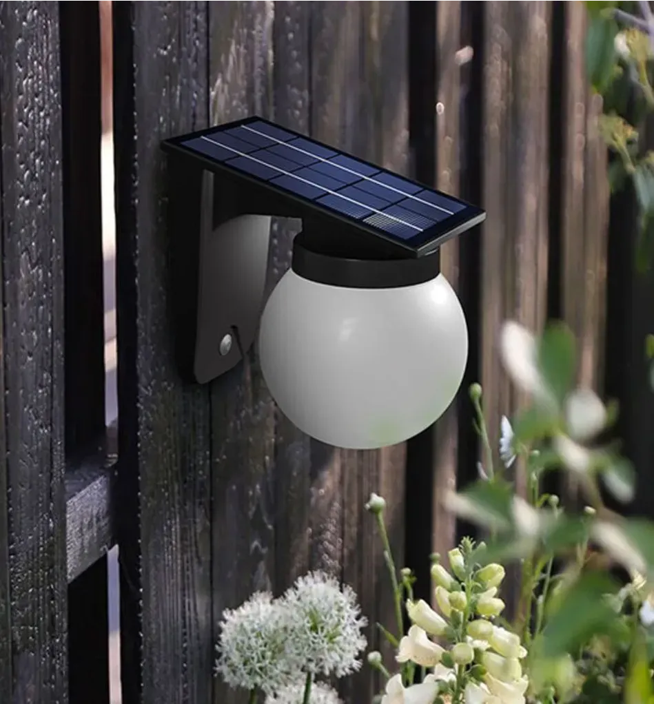 Synergy 21 LED Wand Akku Solar Lampe - Ball milky - – Bild 8