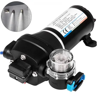 VEVOR Wasserpumpe Hochdruckmembran 12 V, Hochdruck Wasserpumpe 17 L / min, Selbstansaugende Membranpumpe 2m, 3-Kammer-Membran, Membranpumpe mit Wärmeschutz, für Kfz-Schifffahrt, Wohnmobile VEVOR Wasserpumpe Hochdruckmembran 12 V, Hochdruck Wasserpumpe 17 L / min, Selbstansaugende Membranpumpe 2m, 3-Kammer-Membran, Membranpumpe mit Wärmeschutz, für Kfz-Schifffahrt, Wohnmobile