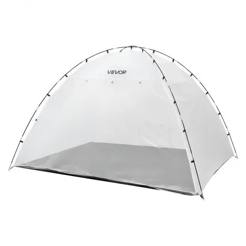 VEVOR tragbares Lackierkabinenzelt (293x230x188 cm Arbeitsbereich) Sprühfarbenzelt für Sprühmalerei, wasserfeste Farbkabine mit integriertem Boden & aufrollbarer Tür für Schränke Stühle Tische – Bild 9