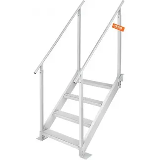 VEVOR 4-stufige Badeleiter mit zwei Handläufen Bootsleiter 800x1850x1750mm Poolleiter aus Aluminiumlegierung Treppenleiter 250kg Tragfähigkeit 55x10cm Pedale Ideal für Häfen Boot Schwimmbäder VEVOR 4-stufige Badeleiter mit zwei Handläufen Bootsleiter 800x1850x1750mm Poolleiter aus Aluminiumlegierung Treppenleiter 250kg Tragfähigkeit 55x10cm Pedale Ideal für Häfen Boot Schwimmbäder