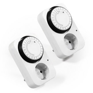Analoge Zeitschaltuhr McPower “AZ-41“ 2er-Pack, 15 Minuten Takt einstellbar Analoge Zeitschaltuhr McPower “AZ-41“ 2er-Pack, 15 Minuten Takt einstellbar