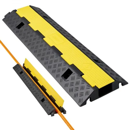 VEVOR 1000 mm Kabelbrücke, 9979 kg Tragkraft, 1-Kanal-Überfahrschutz aus Gummi, Stolperschutz, Bodenabdeckungen, für Bereiche mit hoher Schwelle, Zuhause, Büro, Lager, 1 Stk. VEVOR 1000 mm Kabelbrücke, 9979 kg Tragkraft, 1-Kanal-Überfahrschutz aus Gummi, Stolperschutz, Bodenabdeckungen, für Bereiche mit hoher Schwelle, Zuhause, Büro, Lager, 1 Stk.