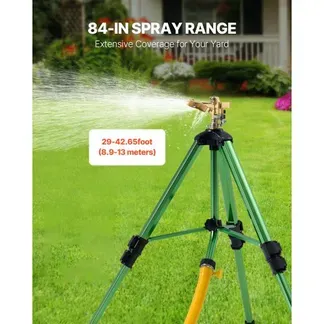 VEVOR Stativ Impulsregner, 2er-Pack, Rasensprenger mit Messingkopf & G3/4 Zoll-Anschluss, 360°-Gartenbewässerung, Sprinkler 430 bis 940 mm Höhenverstellbar, Kreisregner, Sprühregner, Stativregner VEVOR Stativ Impulsregner, 2er-Pack, Rasensprenger mit Messingkopf & G3/4 Zoll-Anschluss, 360°-Gartenbewässerung, Sprinkler 430 bis 940 mm Höhenverstellbar, Kreisregner, Sprühregner, Stativregner