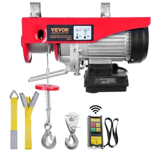 VEVOR 230V Elektrische Seilwinde 125kg bis 250kg Hubhöhe 12m Seilzug Motorwinde 510W Motor Flaschenzug 10m/min Hubgeschwindigkeit Hebezug mit kabelloser Fernbedienung Seilhebezug Kettenzug VEVOR 230V Elektrische Seilwinde 125kg bis 250kg Hubhöhe 12m Seilzug Motorwinde 510W Motor Flaschenzug 10m/min Hubgeschwindigkeit Hebezug mit kabelloser Fernbedienung Seilhebezug Kettenzug