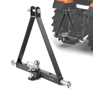 VEVOR 3-Punkt-Anhängerkupplung mit 1-7/8 Zoll Empfänger, 3-Punktaufnahme, 2721 kg, Traktor-Anhängerkupplungsadapter, kompatibel mit Kubota, Mahindra, John Deere, Massey Ferguson, 505x575x130mm VEVOR 3-Punkt-Anhängerkupplung mit 1-7/8 Zoll Empfänger, 3-Punktaufnahme, 2721 kg, Traktor-Anhängerkupplungsadapter, kompatibel mit Kubota, Mahindra, John Deere, Massey Ferguson, 505x575x130mm