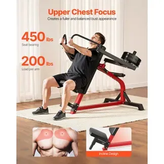 VEVOR Trainer für Brustmuskeln und hinteren Deltamuskel (Neigung), 204 kg belastbare Brustmaschine, verstellbares Fitness-Brustbank-Set, Heim-Fitnessgerät für Krafttraining mit dem Oberkörper VEVOR Trainer für Brustmuskeln und hinteren Deltamuskel (Neigung), 204 kg belastbare Brustmaschine, verstellbares Fitness-Brustbank-Set, Heim-Fitnessgerät für Krafttraining mit dem Oberkörper