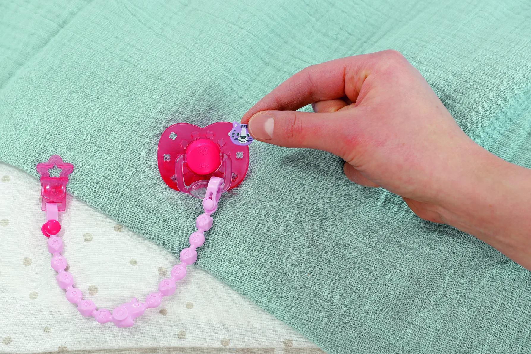 BABY born Dummy with Clip 2 assorted Puppenschnuller & -Schnullerhalterung – Bild 6