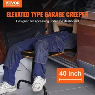 VEVOR Rollbrett Garagenrollbrett, 1016 mm, 150 kg Tragkraft, rollbares Rollbrett für Mechaniker und Garage, 515-695 mm höhenverstellbar, liegend oder aufrecht im Auto oder Lkw, für die Werkstatt VEVOR Rollbrett Garagenrollbrett, 1016 mm, 150 kg Tragkraft, rollbares Rollbrett für Mechaniker und Garage, 515-695 mm höhenverstellbar, liegend oder aufrecht im Auto oder Lkw, für die Werkstatt