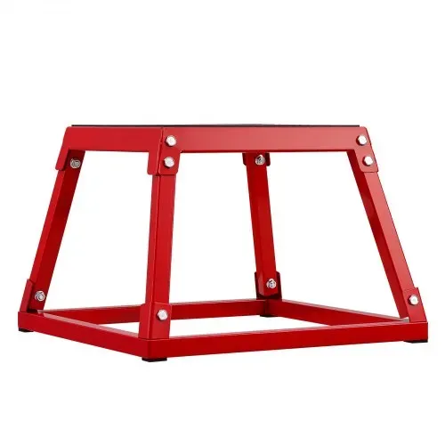 VEVOR Plyometrische Sprungbox, 305 mm Plyo-Box, Plyometrische Plattform Plyobox Rot, Rutschfeste Fitness-Übungs-Step-Up-Box für Heimtraining, Konditions-Krafttraining, Gesäß, Oberschenkel Trainieren – Bild 9