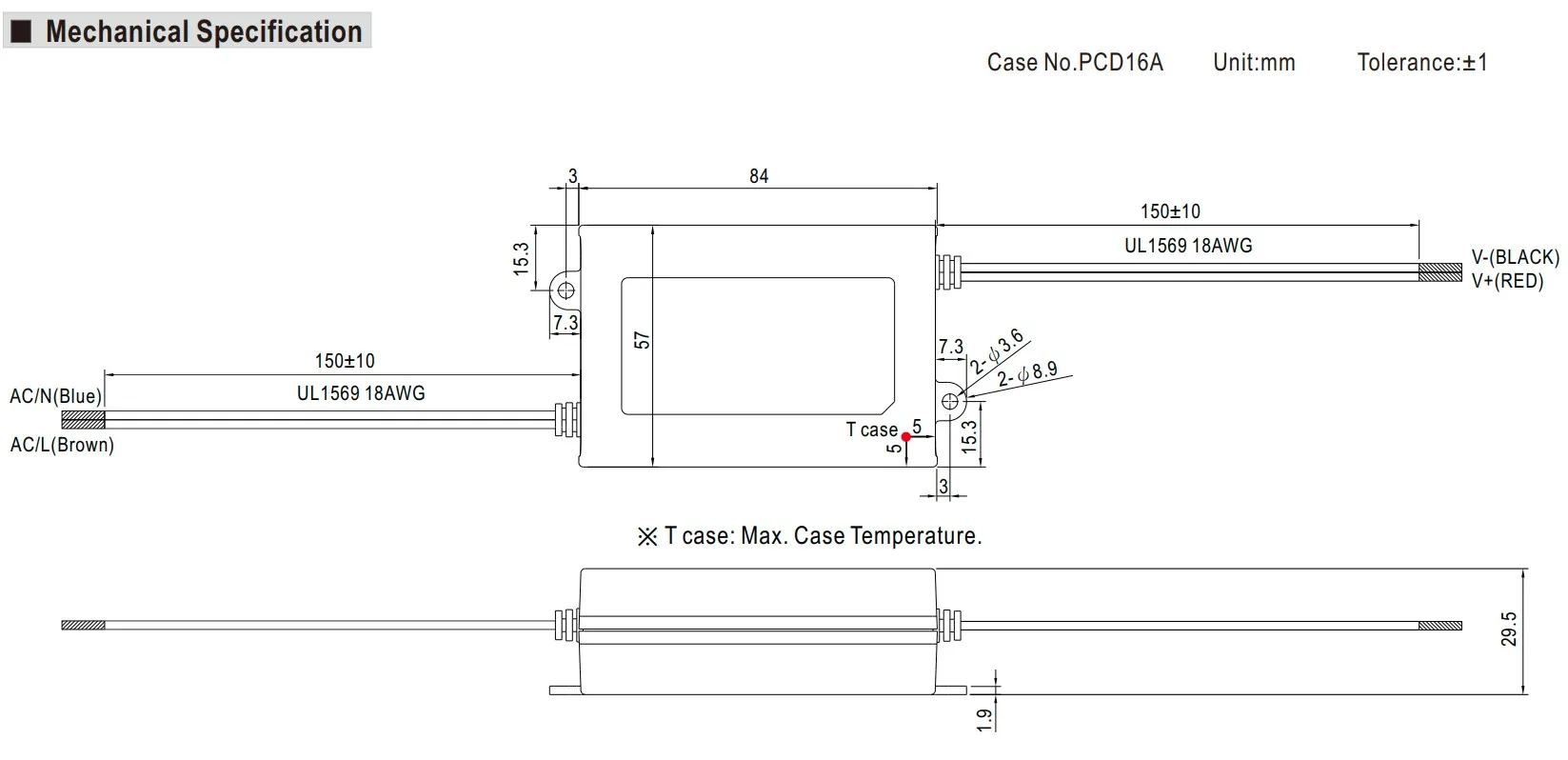 MEANWELL Netzteil - 24V 35W IP67 – Bild 2