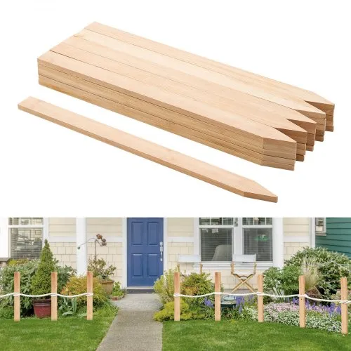VEVOR Holzpfähle, 25 Stk. 12,7×38,1×609,6 mm Holzpflöcke, Holzpfosten mit scharfer Spitze, Zaunpfähle aus Tannenholz, Wegweiser für Schlammzäune, Hinterhofbegrenzungen, Grundlinien VEVOR Holzpfähle, 25 Stk. 12,7×38,1×609,6 mm Holzpflöcke, Holzpfosten mit scharfer Spitze, Zaunpfähle aus Tannenholz, Wegweiser für Schlammzäune, Hinterhofbegrenzungen, Grundlinien