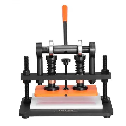 VEVOR Leder Stanzmaschine Manuelle Lederschneidemaschine 26 x 15 cm, Leder Prägemaschine 1,5 t Belastbare Leder-Stanzmaschine Geeignet für Leder, PVC/EVA-Schaumstoff, nicht Klebende Materialien – Bild 9