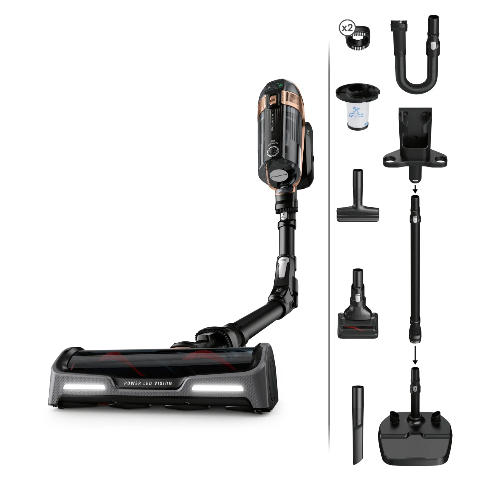 Rowenta X-Force Flex 15.60 Akkustaubsauger RH99F1 Rowenta X-Force Flex 15.60 Akkustaubsauger RH99F1