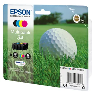 Epson Golf ball Multipack 4-colours 34 DURABrite Ultra Ink Epson Golf ball Multipack 4-colours 34 DURABrite Ultra Ink