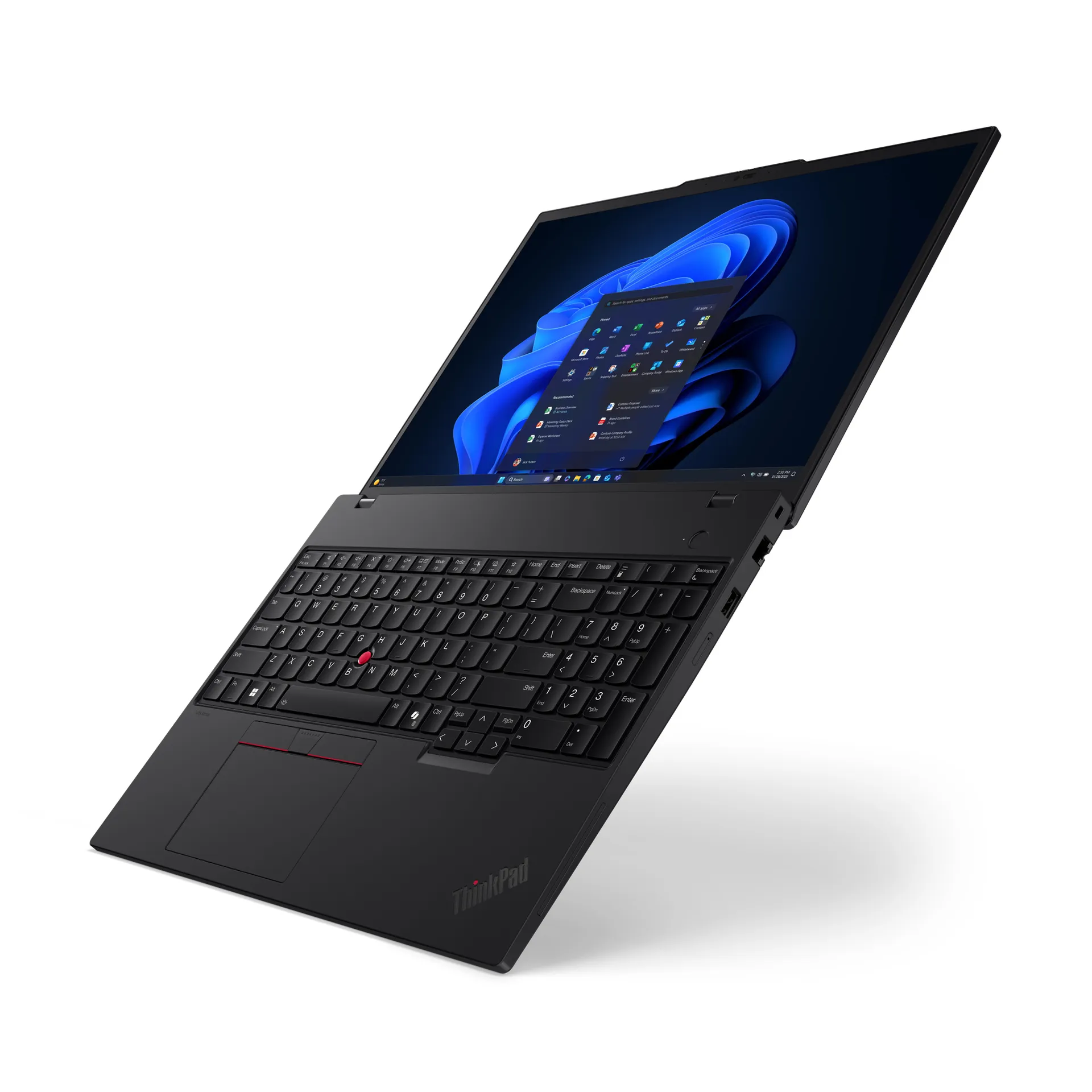 Lenovo ThinkPad T16 Gen 4 (Intel) Copilot+ PC Intel Core Ultra 5 228V Laptop 40,6 cm (16") WUXGA 32 GB 1 TB SSD Wi-Fi 7 (802.11be) Windows 11 Pro Deutsch Schwarz – Bild 2