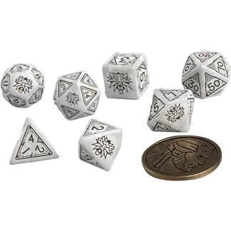 The Witcher Dice Set: Geralt – The White Wolf, Würfel The Witcher Dice Set: Geralt – The White Wolf, Würfel
