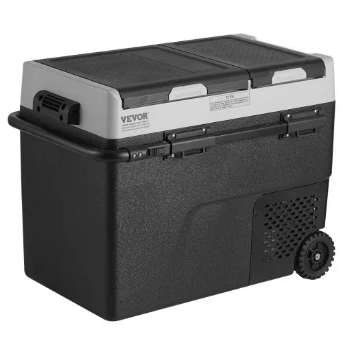 VEVOR Tragbarer Autokühlschrank, 12-Volt-Autokühlschrank, 58 l / 61,5 QT tragbarer Zweizonen-Gefrierschrank, -20 °C bis 20 °C einstellbare Temperatur, Kompressorkühler für Zuhause, Outdoor, Camping – Bild 10