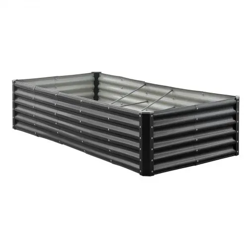 VEVOR Hochbeet Metall 1800x900x430 mm, Pflanzbeet, Gemüsebeet, Pflanzkasten mit offenem Boden & abgerundeten Kanten, Blumenbeet, Kräuterbeet, ideal für Gemüse, Blumen, Kräuter & Sukkulenten – Bild 9