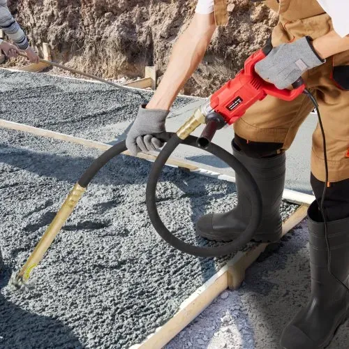 VEVOR Hand-Betonrüttler, 960 W elektrischer Rüttler 4000 U/min, elektrisches Betonrüttlerwerkzeug mit 2 m Schaftstange, tragbarer Bleistift-Zementrüttler zum Entfernen von Luftblasen und Mischen von Beton – Bild 7