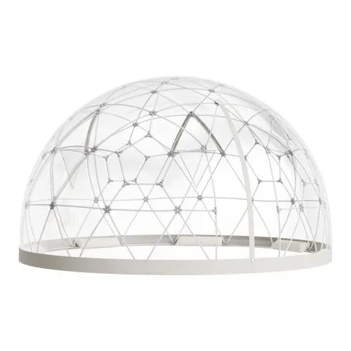 VEVOR Gartenkuppel, 3,6 x 2,2 m großes transparentes Blasenzelt für 4–7 Personen, geodätisches Kuppelgewächshaus mit Fenster, PVC-Zelt für Hinterhof, Terrasse, Camping, Party, Hochzeit – Bild 10