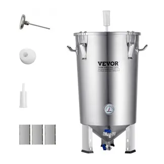 VEVOR Bierbrauanlage Bierbraugerät Edelstahl 30 L Bierfermenter, Braueimer-Fermenter zum Brauen, Heimbrauzubehör mit Sockel, Kessel-Suppentopf inkl. Deckel, Griff, Ventil, Zapfhahn VEVOR Bierbrauanlage Bierbraugerät Edelstahl 30 L Bierfermenter, Braueimer-Fermenter zum Brauen, Heimbrauzubehör mit Sockel, Kessel-Suppentopf inkl. Deckel, Griff, Ventil, Zapfhahn