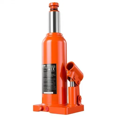 VEVOR Hydraulischer Flaschenheber 6 t Hubbereich 22-43 cm Wagenheber für Limousinen SUVs Pickups Reifenwechsel und Geräteabstützung, mit Überlastschutzventil Verbreiterter Basis und Langem Griff – Bild 8