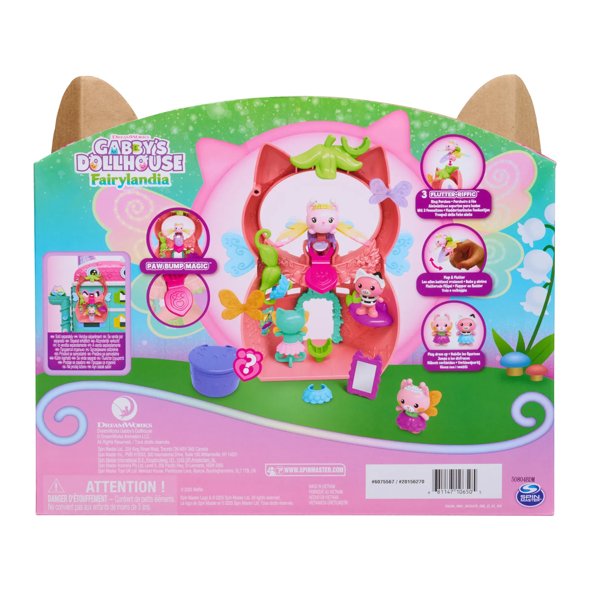 Gabby's Dollhouse – Flutter Fairy Spielset mit Ring und 12 Teilen – Bild 7