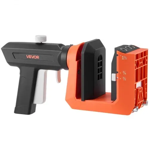 VEVOR Pocket Hole Jig, Taschenloch-Bohrschablone Set, 12,7, 19, 38,1 mm, 360° Drehbarer Griff, 260 Schrauben, C-Klemme, Anschlagring, Bohrer, Einfaches Spannen & Einstellen, Für Holzbearbeitung – Bild 9