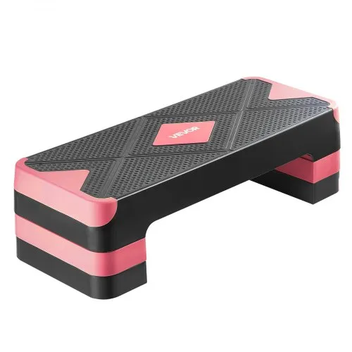 VEVOR Aerobic Steppbrett höhenverstellbares Trainingsbrett (10,6-20,32 cm) Stepper Fitness mit 250 kg Tragfähigkeit rutschfeste Oberflächenbank für Heim-Fitnessstudio Cardio-Krafttraining Rot VEVOR Aerobic Steppbrett höhenverstellbares Trainingsbrett (10,6-20,32 cm) Stepper Fitness mit 250 kg Tragfähigkeit rutschfeste Oberflächenbank für Heim-Fitnessstudio Cardio-Krafttraining Rot
