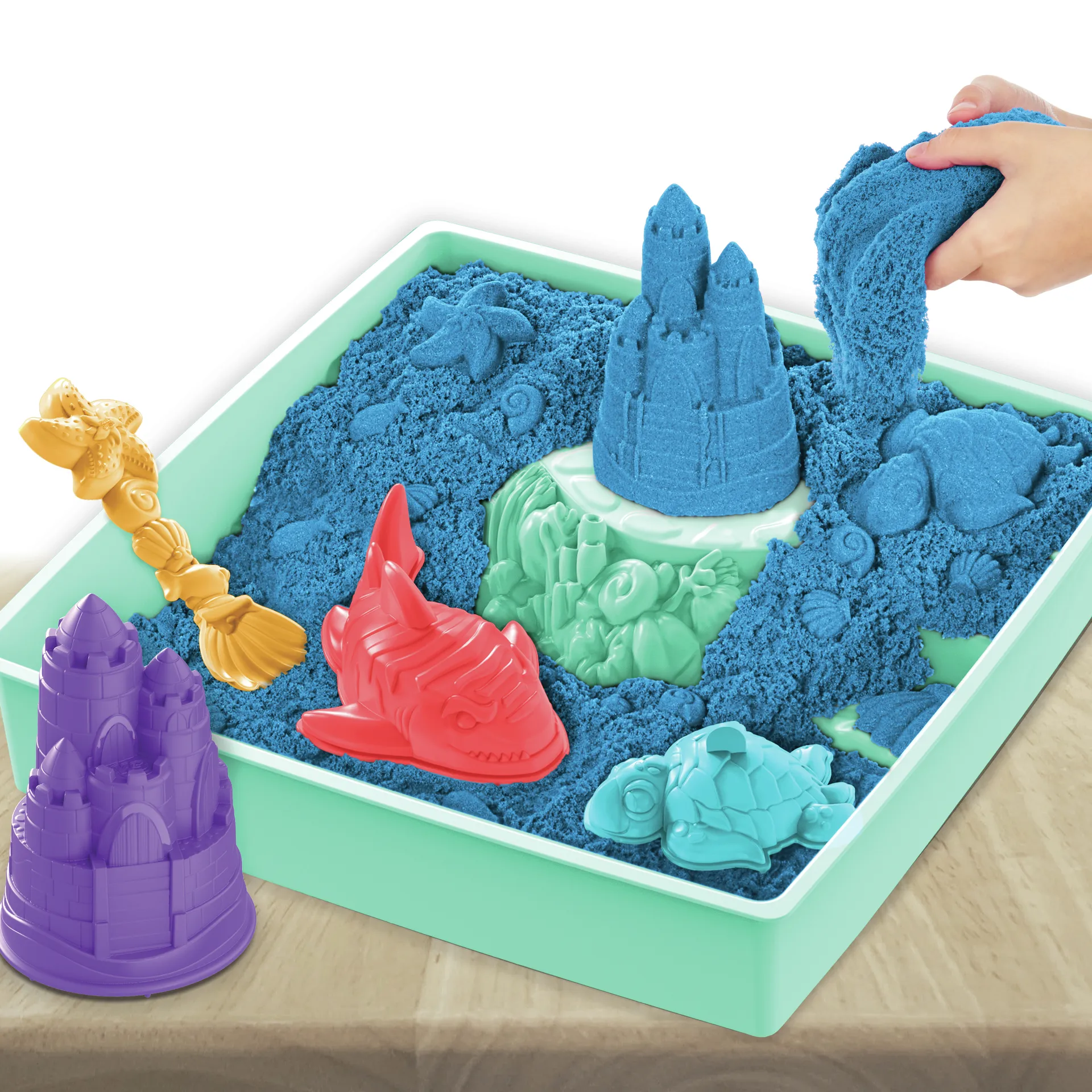 Kinetic Sand Sandbox Set Blau – Bild 3
