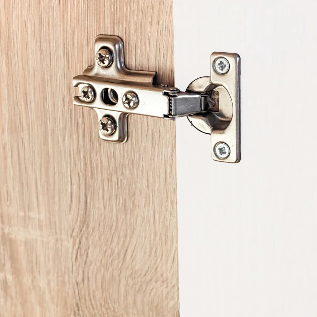 vidaXL TV-Wohnwand mit LED-Leuchten Sonoma Eiche und Weiß – Bild 9