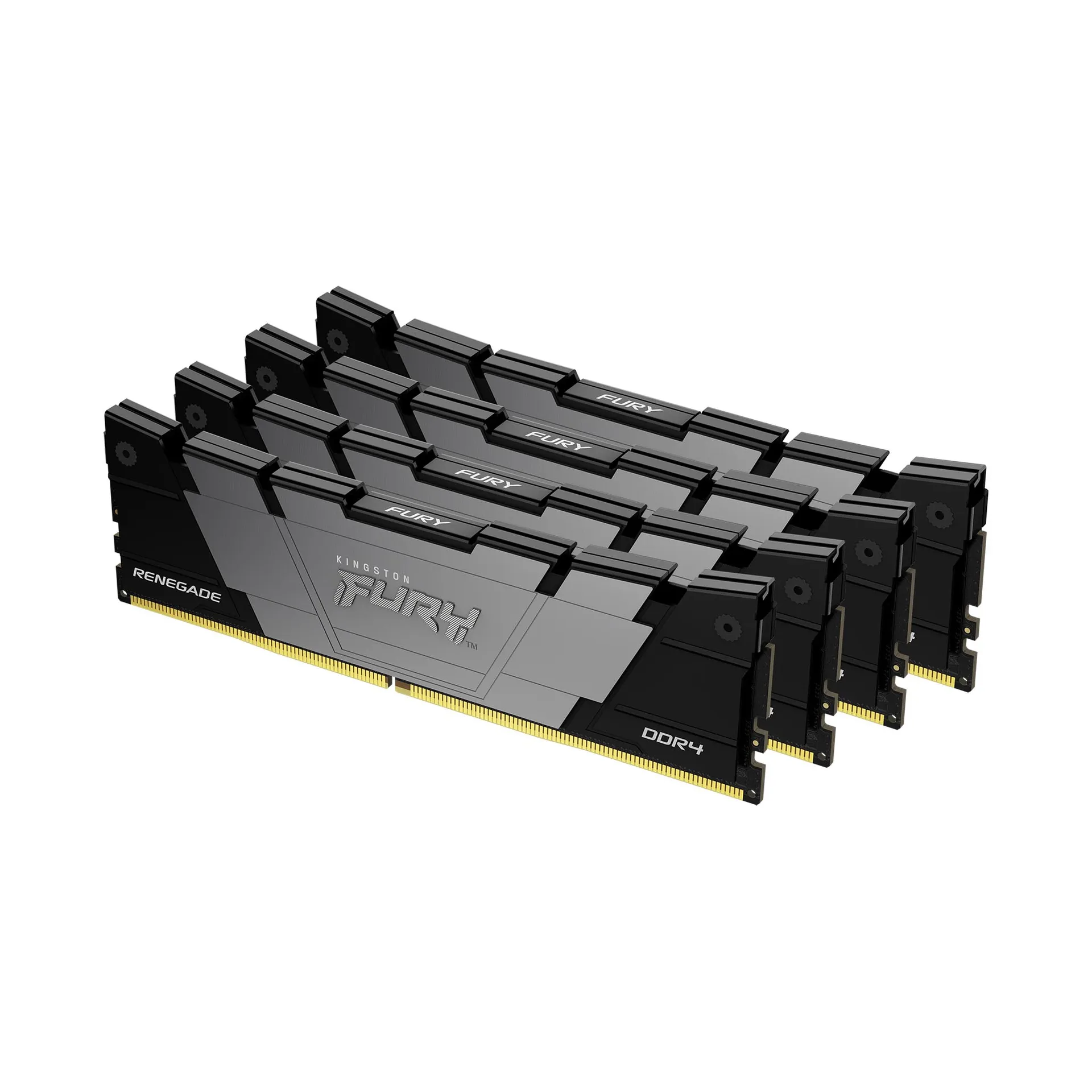 Kingston Technology FURY 64GB 3600MT/s DDR4 CL16 DIMM (4er-Kit) 1Gx8 Renegade Black Kingston Technology FURY 64GB 3600MT/s DDR4 CL16 DIMM (4er-Kit) 1Gx8 Renegade Black
