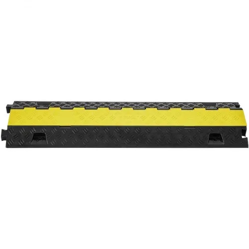 VEVOR 5er Set 2-Kanal-Kabelschutzrampe Kabelbrücke aus TPU & TPR Schlauchbrücke 91,8 x 25 x 4,3 cm Überfahrschutz 10000 kg (pro Achse) Tragfähigkeit Kabel Rampe Anti-Rutsch-Design Ideal für Parkplätze – Bild 8