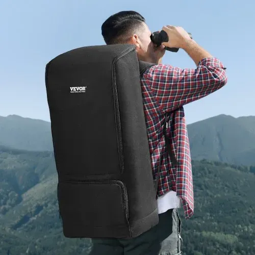 VEVOR Teleskoptasche, 76cm, Teleskop-Transporttasche mit sicherem Gurt, Taschen und bequemen Schultergurten, stoßdämpfende Teleskop-Tragetasche für optisches Rohr und Stativ, Gegengewichtstasche – Bild 7