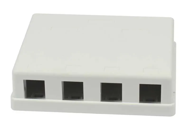Keystone, Modulträger, Patchpanel für 4x TP-Modul, Aufputz, weiss(ABS), Synergy 21, Keystone, Modulträger, Patchpanel für 4x TP-Modul, Aufputz, weiss(ABS), Synergy 21,