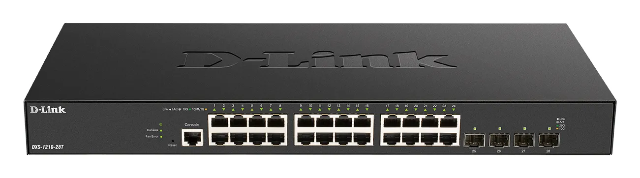 D-Link DXS-1210-28T Netzwerk-Switch Managed L2/L3 10G Ethernet (100/1000/10000) 1U Schwarz D-Link DXS-1210-28T Netzwerk-Switch Managed L2/L3 10G Ethernet (100/1000/10000) 1U Schwarz