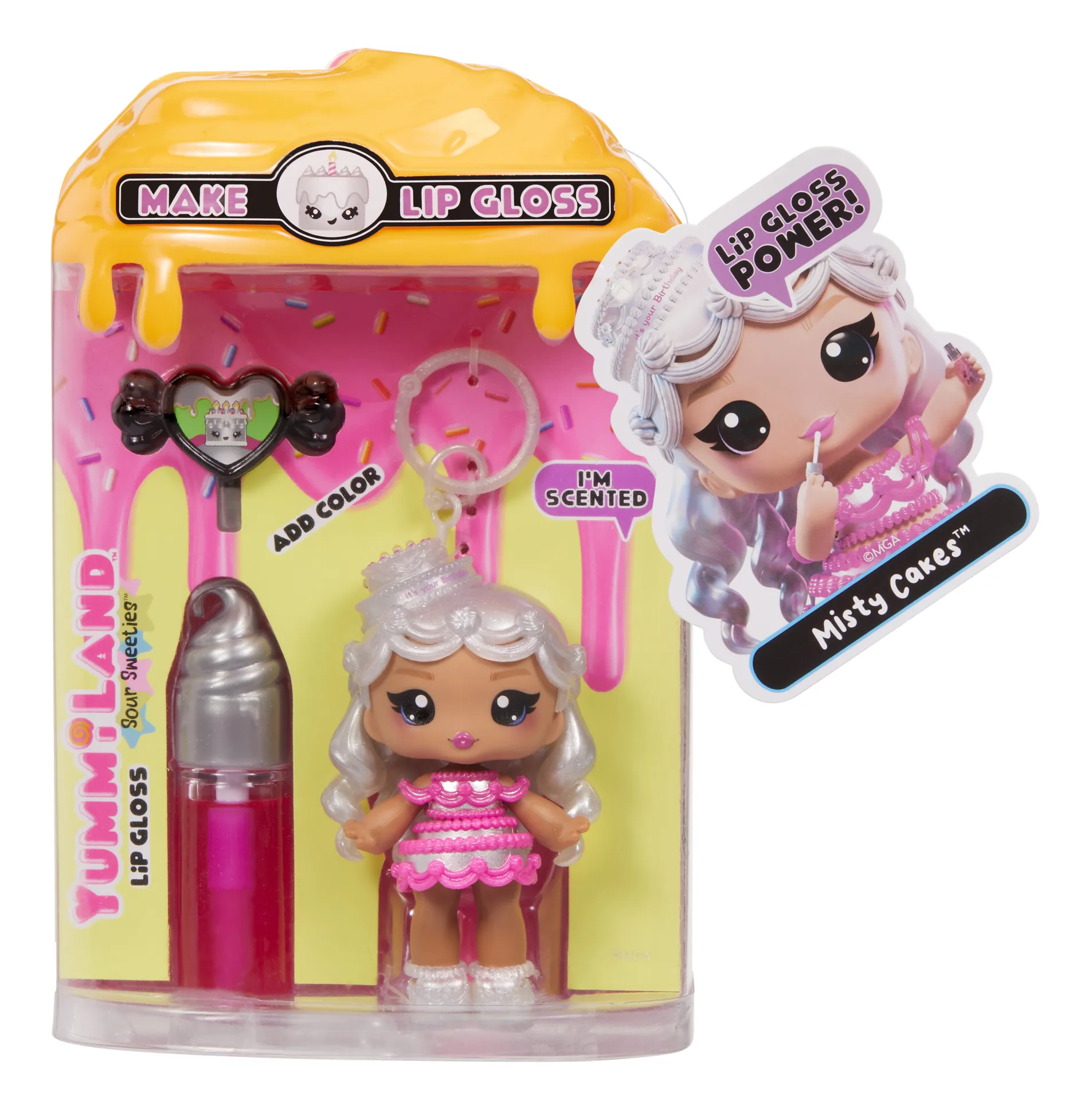 MGA Entertainment Yummiland Lip Gloss Doll Sour Sweeties - Misty Cakes – Bild 5