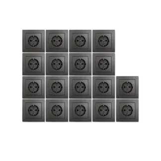 Schutzkontakt-Steckdose McPower “Flair“ Einsteckschutz, 18er-Pack, inkl. Rahmen Schutzkontakt-Steckdose McPower “Flair“ Einsteckschutz, 18er-Pack, inkl. Rahmen