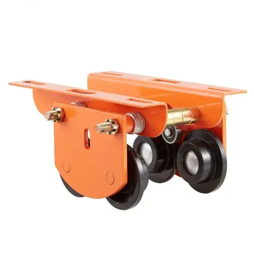VEVOR Laufkatze mit 499 kg Tragkraft, Manuelles Rollfahrwerk mit Doppelrädern & 68-110 mm Flanschbreite, Handfahrwerk aus Kohlenstoffstahl für I-Träger, Krankatze für PA200 PA250 PA300 PA400 PA500 – Bild 10