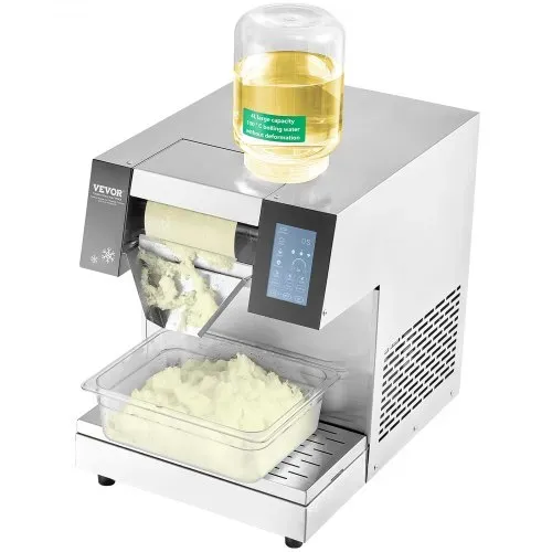VEVOR Kommerzielle Schneeflocken-Eismaschine Schneeeisbereiter, 260 kg/24 hSchneeflocken-Eismaschine, Edelstahl-Eisrasierer, elektrischer Schneekegel-Maker mit Luftkühlsystem & Touch-LCD – Bild 10