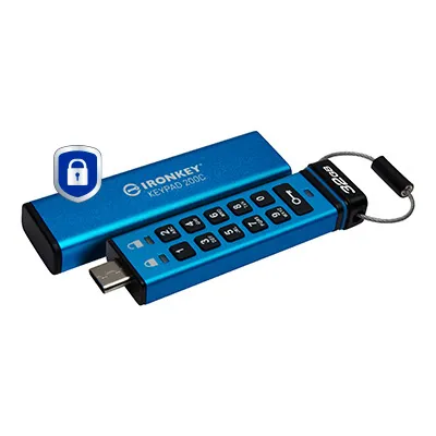 Kingston Technology IronKey 32GB USB-C Keypad 200C, FIPS 140-3 Lvl 3 AES256 – Bild 2