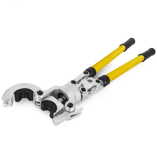 VEVOR Presszange V12, V15, V22, V28, TH16, TH20, TH26, TH32 mm, Crimpzange Presszange mit um 360° Drehbarem Kopf und Ergonomischem Gummigriff, Rohrpresszange Tragbar, Manuelle Kabelschuhzange – Bild 8