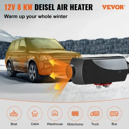 VEVOR 12V Diesel Lufterhitzer, 5-8KW Standhezung Diesel ,12V Luft Dieselheizung, Standheizung, Air Diesel Heizung, Air Standheizung, für Auto RV Boote LKW Wohnmobil Bus VEVOR 12V Diesel Lufterhitzer, 5-8KW Standhezung Diesel ,12V Luft Dieselheizung, Standheizung, Air Diesel Heizung, Air Standheizung, für Auto RV Boote LKW Wohnmobil Bus