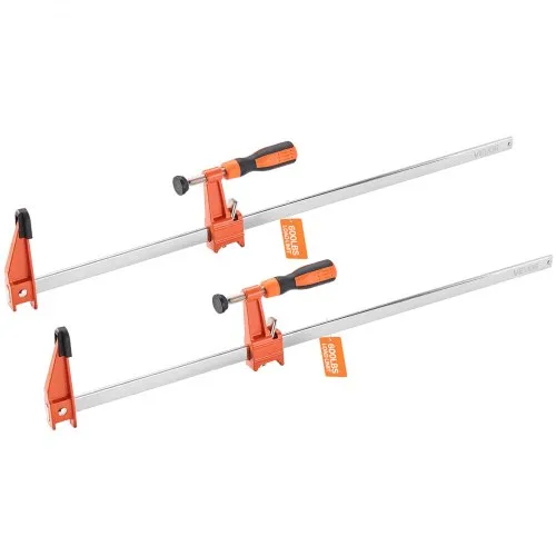 VEVOR Stangenklemmen für Holzbearbeitung 2 Stk. 60,96 cm Öffnung, feststellbare F-Klemme mit 272 kg Belastungsgrenze, 63,5 mm Tiefe, Gusseisen & Kohlenstoffstahl, einfach zu bedienen, Metallbearbeitung VEVOR Stangenklemmen für Holzbearbeitung 2 Stk. 60,96 cm Öffnung, feststellbare F-Klemme mit 272 kg Belastungsgrenze, 63,5 mm Tiefe, Gusseisen & Kohlenstoffstahl, einfach zu bedienen, Metallbearbeitung