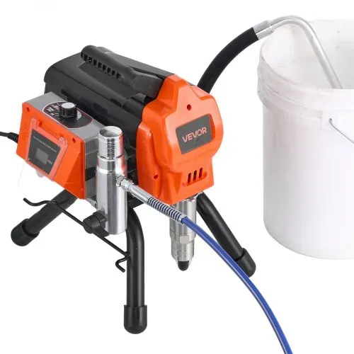 VEVOR Airless-Farbspritzgerät Sprühgerät 1500 W 3300 psi, 2,65 L/min Farbsprühsystem mit Reinigungsbürste & Schlauch & Verlängerungsstange & Düsen, Farbsprühgerät für Wohnungen, Gebäude – Bild 8