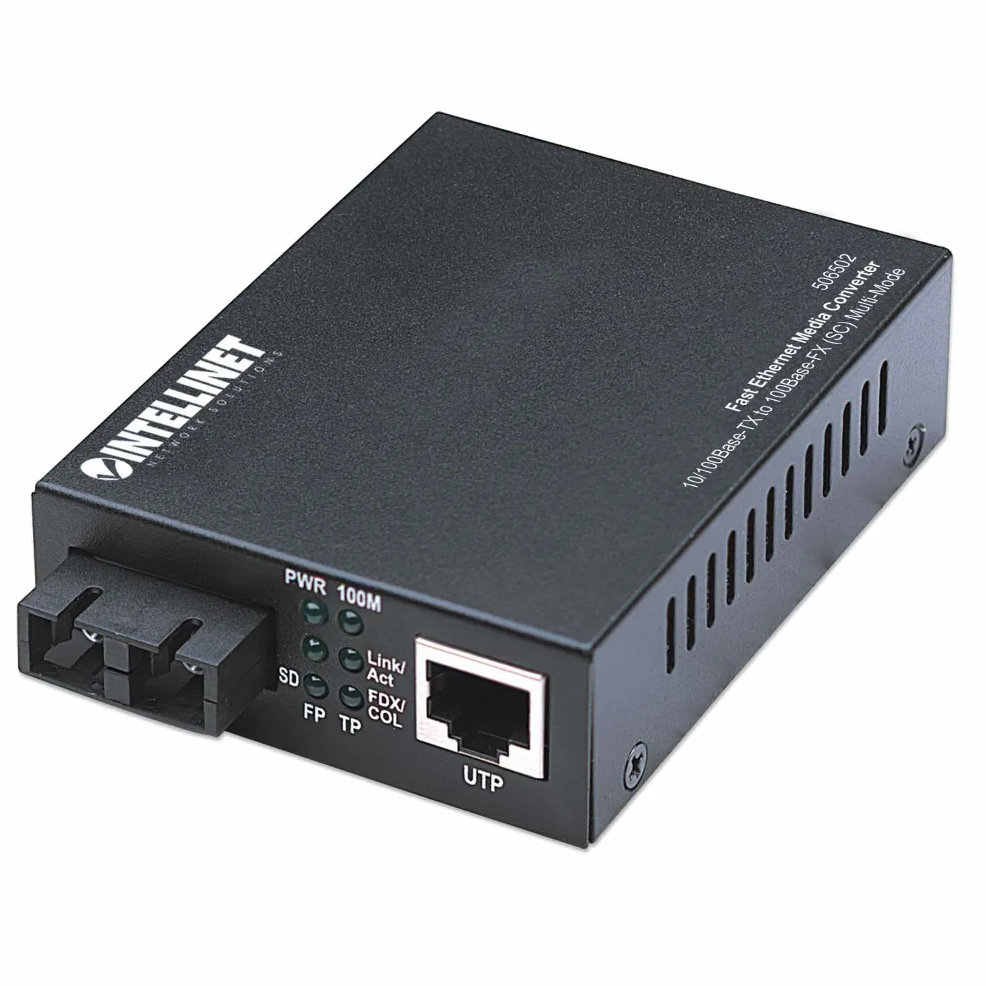 Intellinet Fast Ethernet Medienkonverter, 10/100Base TX auf 100Base-FX (SC) Multimode, 2 km Intellinet Fast Ethernet Medienkonverter, 10/100Base TX auf 100Base-FX (SC) Multimode, 2 km