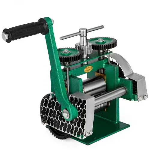 VEVOR Manuelle Rolling Mill Kombination Walzwerk 120mm Handwalzwerk Maschine 80mm Maschine Schmuck mit Gute Verschleißfestigkeit Tablettierung Vierkantdraht für Schmuck Design und Reparatur – Bild 7