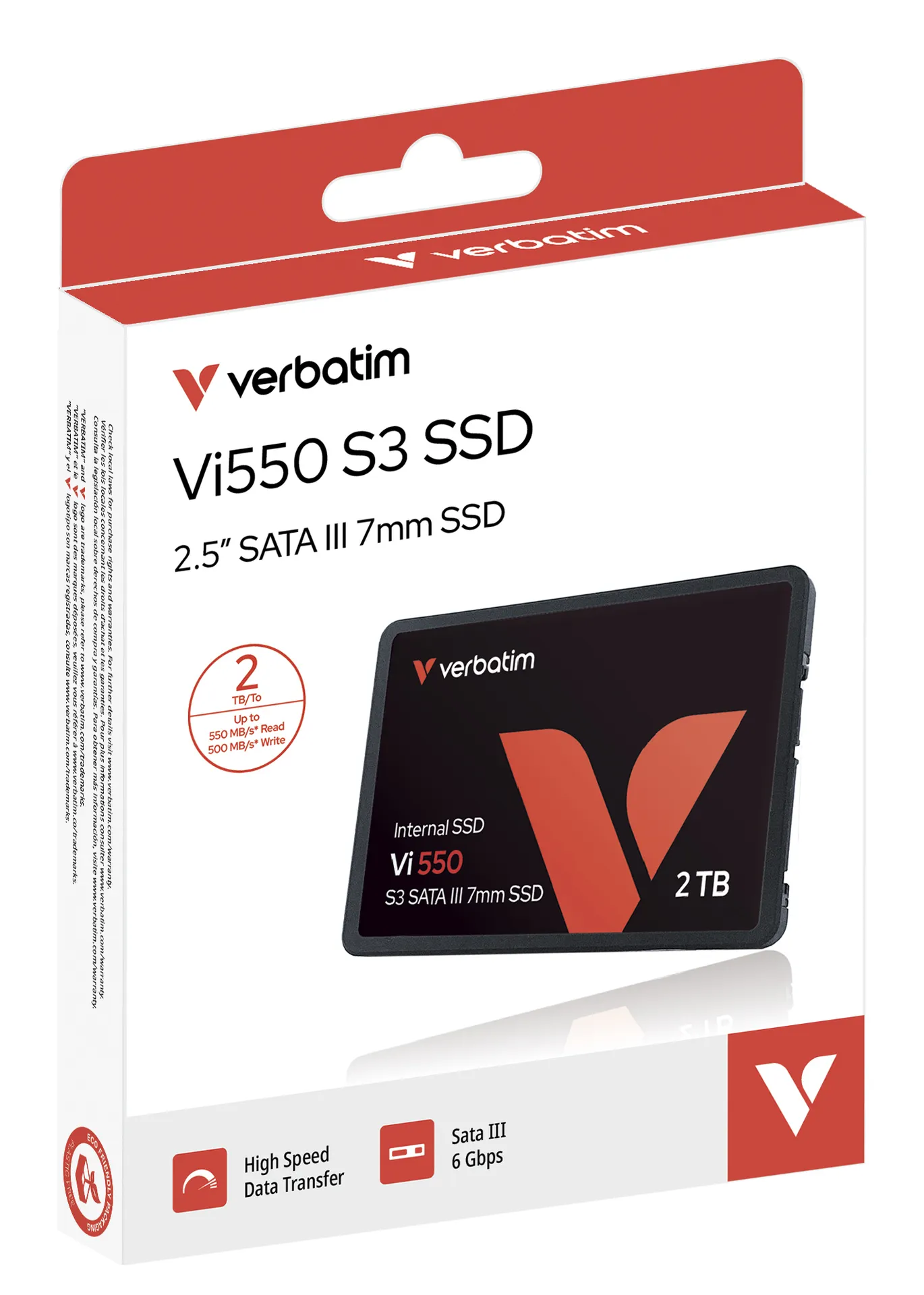 Verbatim Vi550 S3 2 TB 2.5″ Serial ATA III Verbatim Vi550 S3 2 TB 2.5″ Serial ATA III